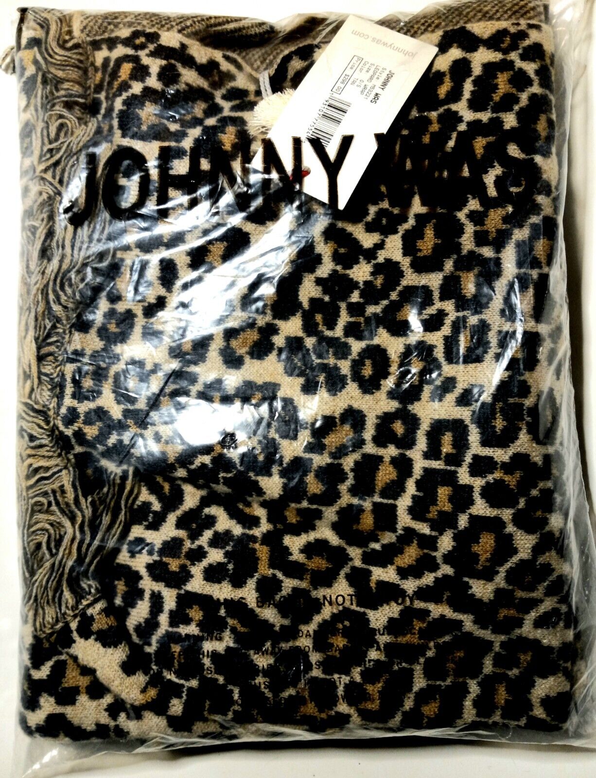 Johnny Was: Tan Leopard Wrap New With Tags In Bag