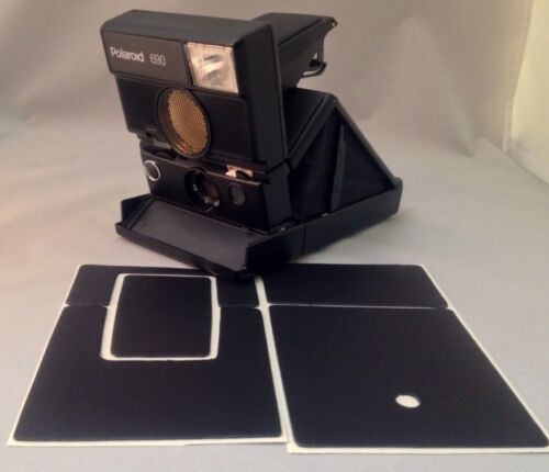 Polaroid Slr680 Polaskinz Full Grain Napa Leather Black Replacement Skin Sx70