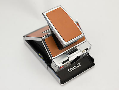 Polaroid Sx-70 Land Camera Pu Leather Replacement Cover W/ Instructions